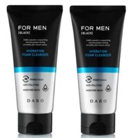 Bộ 2 Tuýp Sữa Rửa Mặt Dành Cho Nam Xóa Dầu Mụn, Dưỡng Trắng Da Từ Than Hoạt Tính DABO Hàn quốc 120ml/Tuýp - MẪU MỚI