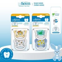 Bộ 2 ty ngậm Prevent Dr.Browns , level 2 dành cho bé từ 6-18 tháng