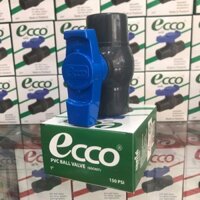 Bộ 2 Van khoá nước cao cấp Ecco phi 34 nhập khẩu từ Thái Lan