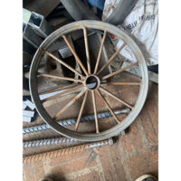 Bộ 2 vành 14 nan đường kính 45cm, để chế bánh xe bò, xe cải tiến vành không có săm lốp