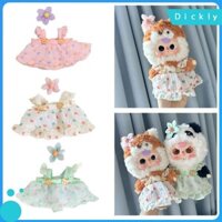 Bộ 2 Váy Cho Búp Bê 20cm Kẹp Tóc Hoa, Lý Tưởng Cho Halloween