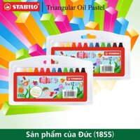 Bộ 2 Vỉ bút sáp dầu STABILO Triangular Oil Pastel (OP2612-C2)