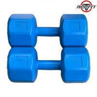 Bộ 2 vỏ tạ tay nhựa bát giác 7kg REEFIT 2 vỏ 7kg, tổng 14kg