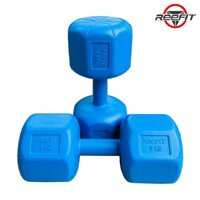 Bộ 2 vỏ tạ tay nhựa bát giác 9kg REEFIT 2 vỏ 9kg, tổng 18kg