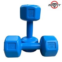 Bộ 2 vỏ tạ tay nhựa bát giác 3kg REEFIT 2 vỏ 3kg, tổng 6kg