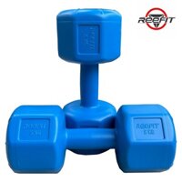 Bộ 2 vỏ tạ tay nhựa bát giác 5kg REEFIT 2 vỏ 5kg, tổng 10kg