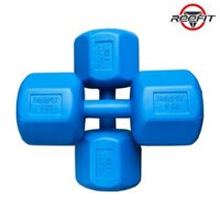 Bộ 2 vỏ tạ tay nhựa bát giác 12kg REEFIT 2 vỏ 12kg, tổng 24kg