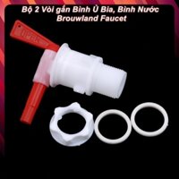Bộ 2 Vòi gắn Bình Ủ Bia, Bình Nước Brouwland Faucet (Loại Tốt) - SUPPERDECOR