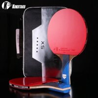 Bộ 2 Vợt Bóng Bàn Kokutaku 5X Star, Thương hiệu bóng bàn Nhật Bản (Tặng kèm 3 quả bóng)