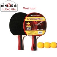 Bộ 2 vợt bóng bàn tặng kèm 3 bóng Weinixun, vợt bóng bàn trẻ em, vợt bóng bàn