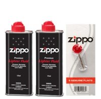 Bộ 2 Xăng 1 Đá Zippo