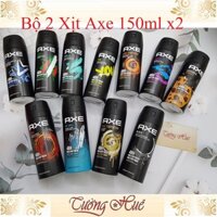 Bộ 2 Xịt Khử Mùi Toàn Thân Cho Nam AXE Body Spray - 150 x 2 ( MÙI NGẪU NHIÊN )