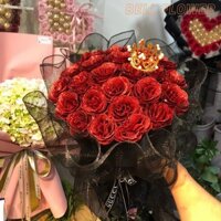 Bó 20 bông hoa Kim Tuyến cao cấp kèm vương miện