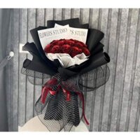 Bó 20 bông sáp Kim Tuyến giấy đen