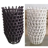 Bộ 20 chậu 19x11cm trồng lan giả gỗ trắng hoặc nâu