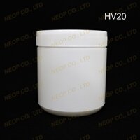 Bộ 20 Hủ Nhựa Trắng Đục Lùn HV20 đựng từ 300-400g tùy loại bột mịn