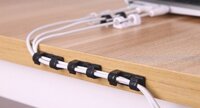 Bộ 20 kẹp cố định dây điện, dây cáp sạc dán tường gọn gàng tiện lợi N246