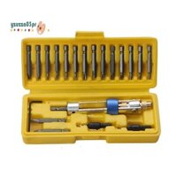Bộ 20 Miếng Thép Tốc Độ Cao Bit Khối Kết Hợp Bộ Gió Lô Tua Vít Đa Năng Kép Dễ Sử Dụng