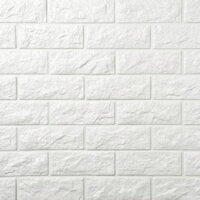 Bộ 20 miếng xốp dán tường giả gạch 3D 70x77cm - 3 li - Trắng