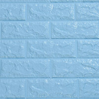 Bộ 20 miếng xốp dán tường giả gạch 3D 70x77cm - 4 li - Xanh ngọc