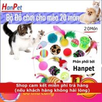 Bộ 20 món Đồ Chơi mèo xịn xò gồm 20 đồ chơi Cho Mèo chơi đùa thỏa thích SZ