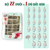 BỘ 22 ĐUI( ĐUÔI) BẮT HOA +TẶNG KÈM DÙ BẮT HOA