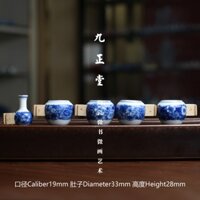 Bộ 2（3）（5）Cóng - Cóng Khuyên - Cóng chim vẽ tay - Cửu Chính Đường - Thắt lưng hoa xanh