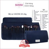 Bộ 24 cây cọ trang điểm chuyên nghiệp VACOSI MASTER FACE BRUSH|Cọ phủ phấn​ mắt đầu tù Vacosi Small​ Shader Brush