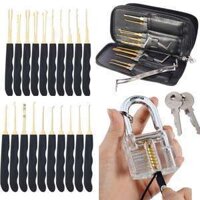 Bộ 24 Khóa Cửa Chọn Dụng Cụ Mở Nhanh Với Bao Da Dụng Cụ Locksmith