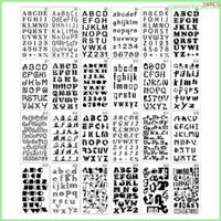 Bộ 24 Khuôn Chữ Cái Vẽ Nổi Trang Trí Sổ Tay