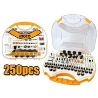 Bộ 250 linh kiện khoan mini INGCO AKMG2501