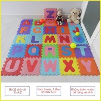 Bộ 26 tấm thảm xốp lót sàn cho bé hình chữ cái 30x30x1 cm