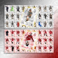 Bộ 27 thẻ cầu thủ bóng đá Manchester United City Juventus Real Madrid Liverpool 2023 2024 | SKY LABELS | CR7 Ronaldo