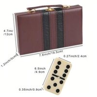 Bộ 28 quân cờ domino kèm hộp vali cổ điển