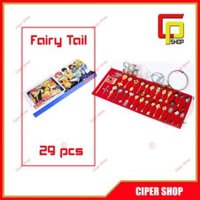 Bộ 29 móc khóa Fairy Tail - Mô hình Hội Pháp Sư