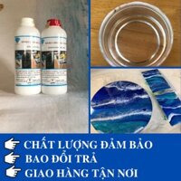 🥇Bộ 2KG Keo EPOXY RESIN trong suốt hệ 3:1- KA302 đổ mặt bàn