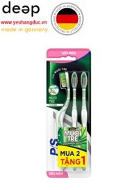 Bộ 3 Bàn Chải Đánh Răng P/S Muối Tre Tự Nhiên Sáng Răng DEEP33 www.yeuhangduc.vn sẵn sàng cho bạn