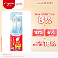 Bộ 3 Bàn chải đánh răng Colgate SlimSoft Deep Clean sạch sâu hiệu quả   màu ngẫu nhiên