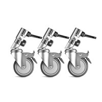 Bộ 3 bánh xe cho chân đèn Studio C Stand Magic Leg Universal Caster 25mm có phanh bằng thép không gỉ HLC05