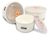 Bộ 3 bát sứ Ferroli có nắp