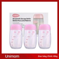 Bộ 3 Bình Trữ Sữa Unimom Free BPA Chuyên Dụng Trữ Sữa Nhiệt Độ Âm (Hãng Phân Phối Chính Thức) LazadaMall