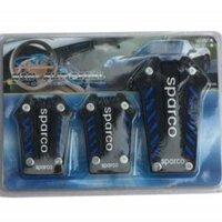 Bộ 3 bọc bàn đạp ô tô chống trượt, hàng cao cấp, dễ lắp đặt, êm ái, Ốp chân phanh, ga, côn xe số sàn SILICONE SPARCO