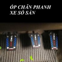 Bộ 3 bọc bàn đạp ô tô chống trượt, hàng cao cấp, dễ lắp đặt, êm ái, Ốp chân phanh, ga, côn xe số sàn SILICONE SPARCO