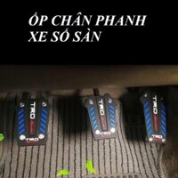 Bộ 3 bọc bàn đạp ô tô chống trượt, hàng cao cấp, dễ lắp đặt, êm ái, Ốp chân phanh, ga, côn xe số sàn SILICONE SPARCO