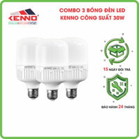 Bộ 3 Bóng Đèn LED 30W - Đèn Kenno Siêu Sáng Tiết Kiệm Điện, Combo 3 Bóng Đèn 30W -Chất Lượng Giá Tốt