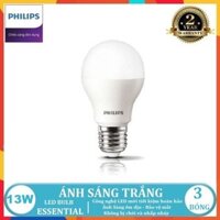 BỘ 3 - BÓNG ĐÈN LED BULB PHILIPS ESSENTIAL 13W E27 A60 ( TIẾT KIỆM ĐIỆN NĂNG - 2 MÀU ÁNH SÁNG LỰA CHỌN TRẮNG VÀ VÀNG )