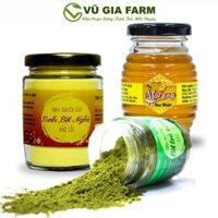 [Bộ 3] Bột Trà Xanh + Tinh Bột Nghệ + Mật Ong Hoa Nhãn - Nguyên Chất Vũ Gia (100g/ml/hũ)
