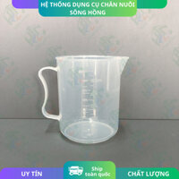 Bộ 3 Ca Đong Nhựa Chia Vạch 500ml, 1000ml, 2000ml -  Ca Đong ml Vạch Chia In Nổi Không Mờ