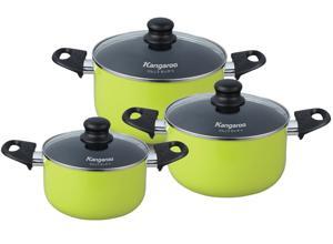 Bộ 3 cái nồi nhôm chống dính Kangaroo KG993MX