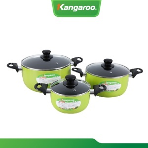 Bộ 3 cái nồi nhôm chống dính Kangaroo KG993MX